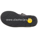 Fekete tépőzáras Siesta LAKKCIPŐ