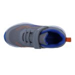 Siesta-Richter szürke-narancs gumifűzős-tépőzáras vízálló (richtex) textil fiú cipő 