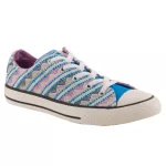 CONVERSE CHUCK TAYLOR ALL STAR kék/lila MINTÁS vászon fűzős félcipő