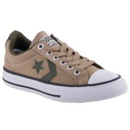 CONVERSE STAR PLAYER barna/khaki zöld vászon fűzős félcipő   CONVERSE STAR PLAYER barna/khaki zöld vászon fűzős félcipő