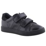 SIESTA-RICHTER 2 tépős fekete FitMI bőr félcipő