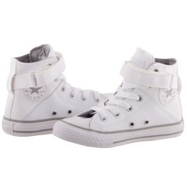 CONVERSE CHUCK TAYLOR ALL STAR BREA fehér bőr magasszárú fűzős/tépős cipő   CONVERSE CHUCK TAYLOR ALL STAR BREA fehér bőr magasszárú fűzős/tépős cipő