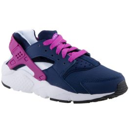 NIKE HUARACHE RUN sötétkék/fehér/lila fűzős futócipő NIKE HUARACHE RUN sötétkék/fehér/lila fűzős futócipő