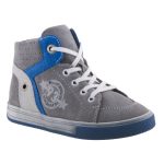 SIESTA-RICHTER szürke/kék LEDES VILLOGÓS cipzáras/fűzős magas cipő