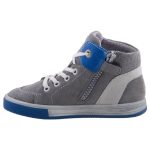 SIESTA-RICHTER szürke/kék LEDES VILLOGÓS cipzáras/fűzős magas cipő