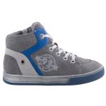 SIESTA-RICHTER szürke/kék LEDES VILLOGÓS cipzáras/fűzős magas cipő