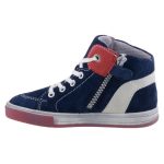 SZÍNHIBÁS SIESTA-RICHTER sötétkék/piros LEDES VILLOGÓS cipzáras/fűzős magas cipő