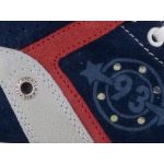 SZÍNHIBÁS SIESTA-RICHTER sötétkék/piros LEDES VILLOGÓS cipzáras/fűzős magas cipő