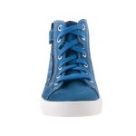 Siesta-Richter kék FitMI talpbetétes fűzős-cipzáras velúr magasszárú fiú cipő