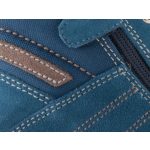 Siesta-Richter kék FitMI talpbetétes fűzős-cipzáras velúr magasszárú fiú cipő