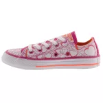 CONVERSE CHUCK TAYLOR fehér/lila/narancs SZÍVECSKÉS fűzős vászon félcipő
