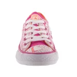 CONVERSE CHUCK TAYLOR fehér/lila/narancs SZÍVECSKÉS fűzős vászon félcipő