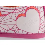 CONVERSE CHUCK TAYLOR fehér/lila/narancs SZÍVECSKÉS fűzős vászon félcipő