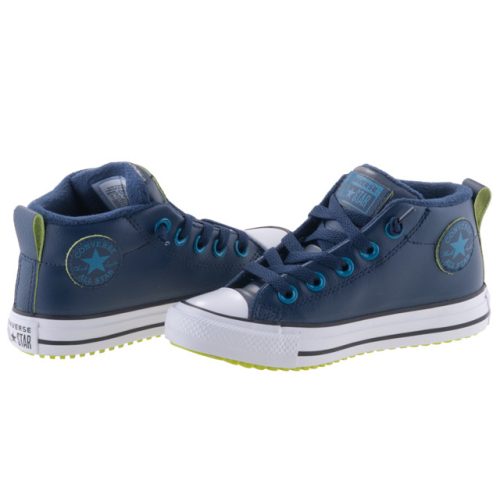 CONVERSE CHUCK TAYLOR ALL STAR sötétkék/zöld magasszárú fűzős cipő 27-35