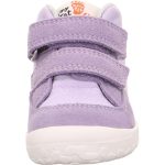 Superfit lila-rózsaszín 2 tépőzáras velúr bőr bare fit kislány első lépés gyerekcipő