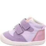 Superfit lila-rózsaszín 2 tépőzáras velúr bőr bare fit kislány első lépés gyerekcipő