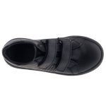 SIESTA-RICHTER fekete 2 tépős FitMi talpbetétes bőr félcipő