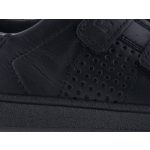 SIESTA-RICHTER fekete 2 tépős FitMi talpbetétes bőr félcipő