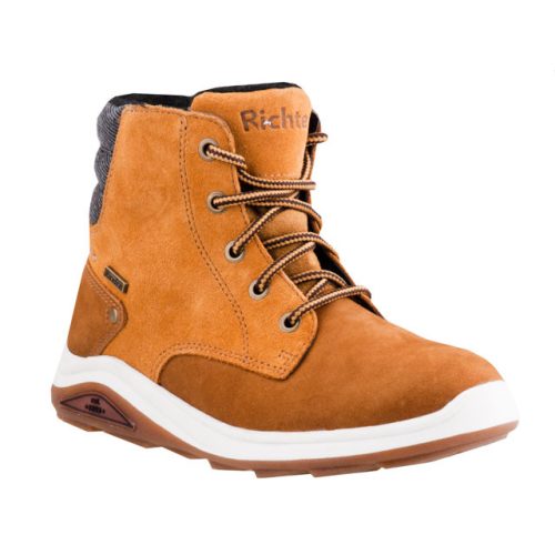 SIESTA-RICHTER fűzős mustársárga/barna (Richtex) VÍZÁLLÓ magasszárú téli cipő