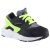 NIKE Huarache Run fekete-neonzöld fűzős futó sportcipő