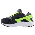 NIKE Huarache Run fekete-neonzöld fűzős futó sportcipő