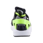 NIKE Huarache Run fekete-neonzöld fűzős futó sportcipő