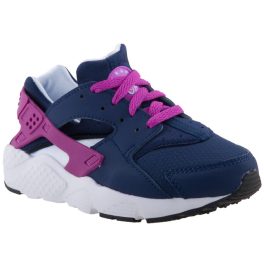 NIKE Huarache Run sötétkék-fehér-lila fűzős lány futócipő   NIKE Huarache Run sötétkék-fehér-lila fűzős lány futócipő