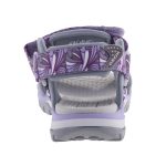 GEOX Borealis lila-szürke mintás 3 tápőzáras lélegző talpú lány szandál