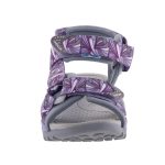 GEOX Borealis lila-szürke mintás 3 tápőzáras lélegző talpú lány szandál