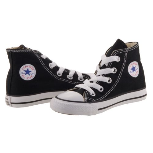 CONVERSE CHUCK TAYLOR ALL STAR fekete vászon magas fűzős cipő 20-26