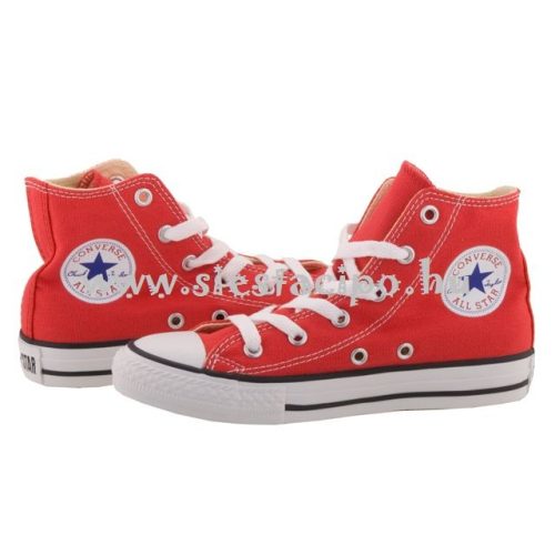 CONVERSE CHUCK TAYLOR ALL STAR piros vászon magas fűzős cipő