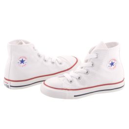 CONVERSE CHUCK TAYLOR ALL STAR fehér vászon magas fűzős cipő   CONVERSE CHUCK TAYLOR ALL STAR fehér vászon magas fűzős cipő