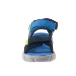 Siesta-Richter kék-szürke-neon színű 3 tépőzáras mosható textil fiú szandál