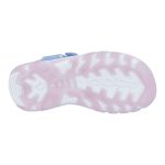 Siesta-Richter világoskék-szivárvány színű szívecskés 2 tépőzáras textil kislány szandál