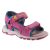 Siesta-Richter fukszia-szivárvány színű szívecskés 2 tépőzáras textil kislány szandál