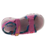 Siesta-Richter fukszia-szivárvány színű szívecskés 2 tépőzáras textil kislány szandál