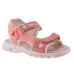 Siesta-Richter barack-szivárvány színű szívecskés 2 tépőzáras textil kislány szandál