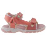 Siesta-Richter barack-szivárvány színű szívecskés 2 tépőzáras textil kislány szandál