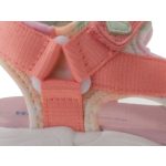 Siesta-Richter barack-szivárvány színű szívecskés 2 tépőzáras textil kislány szandál