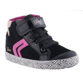 GEOX KIWI GIRL fekete/lila ZEBRAtépős/gumiss lélegző talpú magasszárú cipő   GEOX KIWI GIRL fekete/lila ZEBRAtépős/gumiss lélegző talpú magasszárú cipő