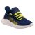 SIESTA-RICHTER sötétkék/neon sárga fűzős vászon sportcipő
