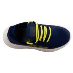 SIESTA-RICHTER sötétkék/neon sárga fűzős vászon sportcipő