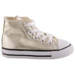 CONVERSE CHUCK TAYLOR ALL STAR arany metál magasszárú fűzős cipő
