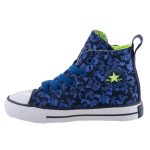 CONVERSE ALL STAR SIMPLE STEP kék/neonzöld oldalt tépős magasszárú cipő