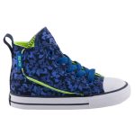 CONVERSE ALL STAR SIMPLE STEP kék/neonzöld oldalt tépős magasszárú cipő
