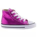 CONVERSE CHUCK TAYLOR ALL STAR metál ciklámen magas fűzős cipő