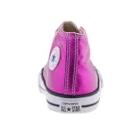 CONVERSE CHUCK TAYLOR ALL STAR metál ciklámen magas fűzős cipő