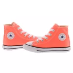 CONVERSE CHUCK TAYLOR neonnarancs fűzős magasszárú vászon cipő