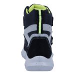 Siesta-Richter fekete-lime 2 tépőzáras szőrme béléses symatex (vízálló) LEDES velúrbőr-textil kisfiú csizma 