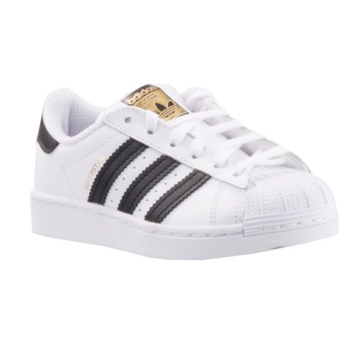 ADIDAS SUPERSTAR fekete/fehér fűzős sportcipő